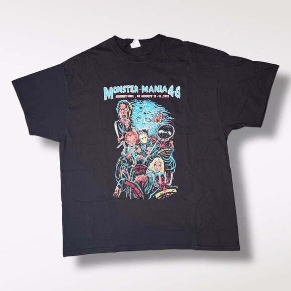Monster-Mania 46 Horror Convention Tee 2021 Cherry Hill NJ 2XL - Picture 1 of 7